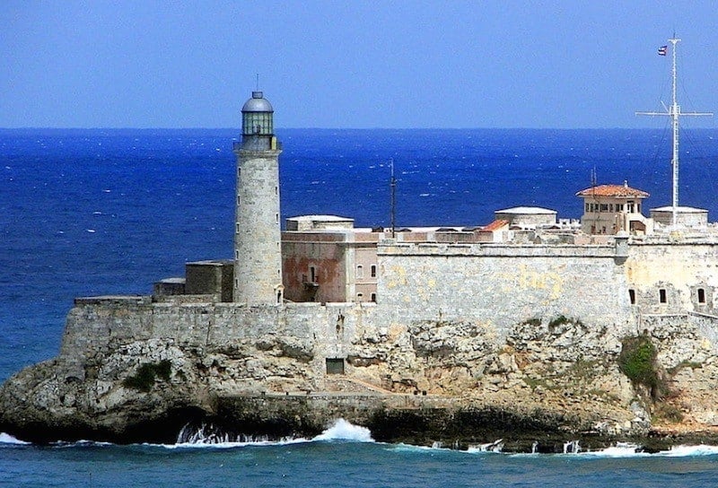 Faro Castillo del Morro in Havana, Cuba