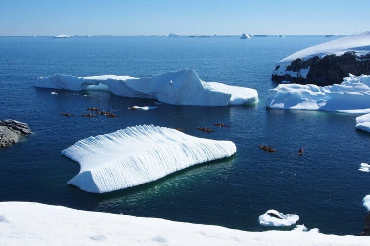 Antarctica sea kayaking
