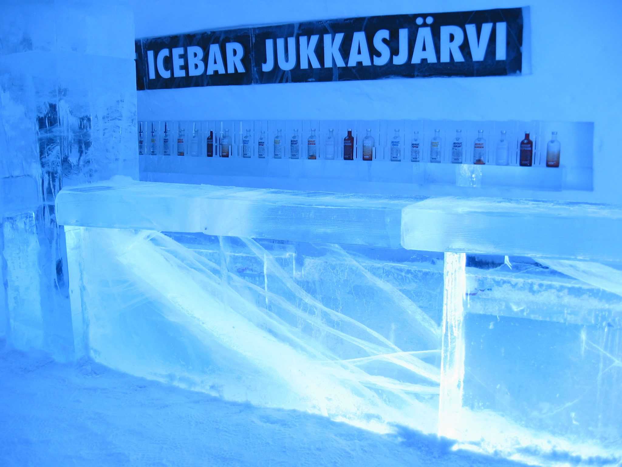 Icebar in Icehotel is a unique travel destination in Sweden.