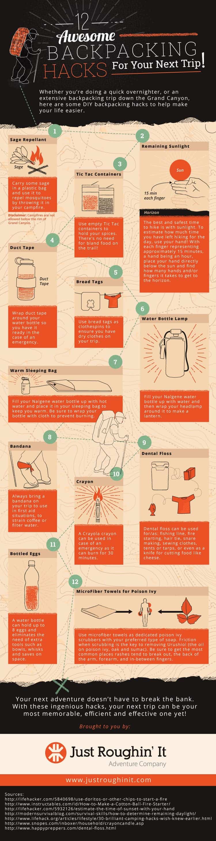 Backpacking tips and hacks Backpacking tips and hacks