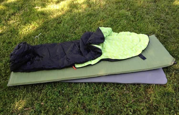 Sleeping mat, pad, and bag