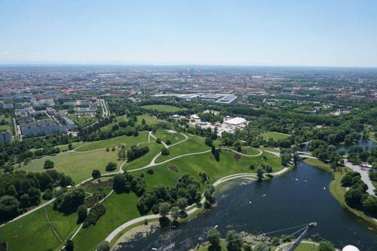 Top of Olympiaturm in Munich