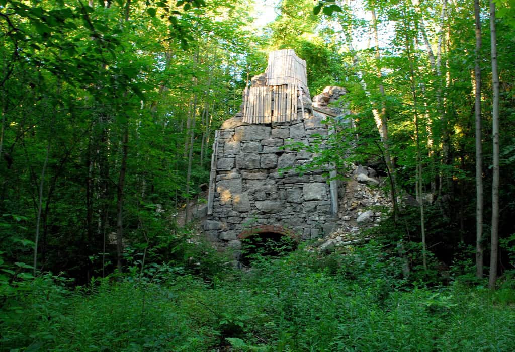 Backpacking the Bruce Trail - an old lime kiln