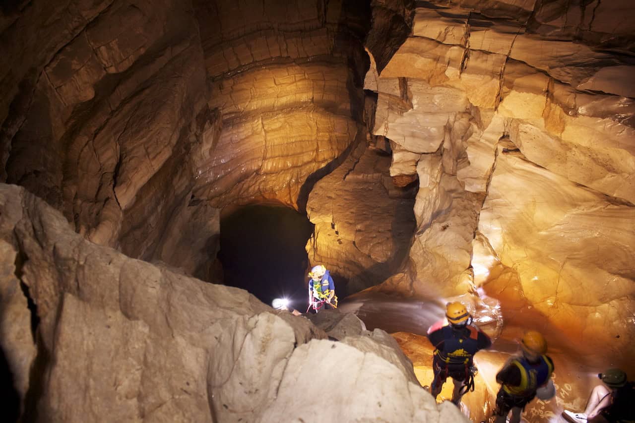 Caving in Chiapas