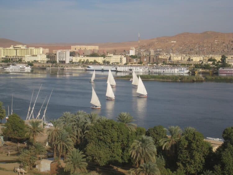 Feluccas in Aswan
