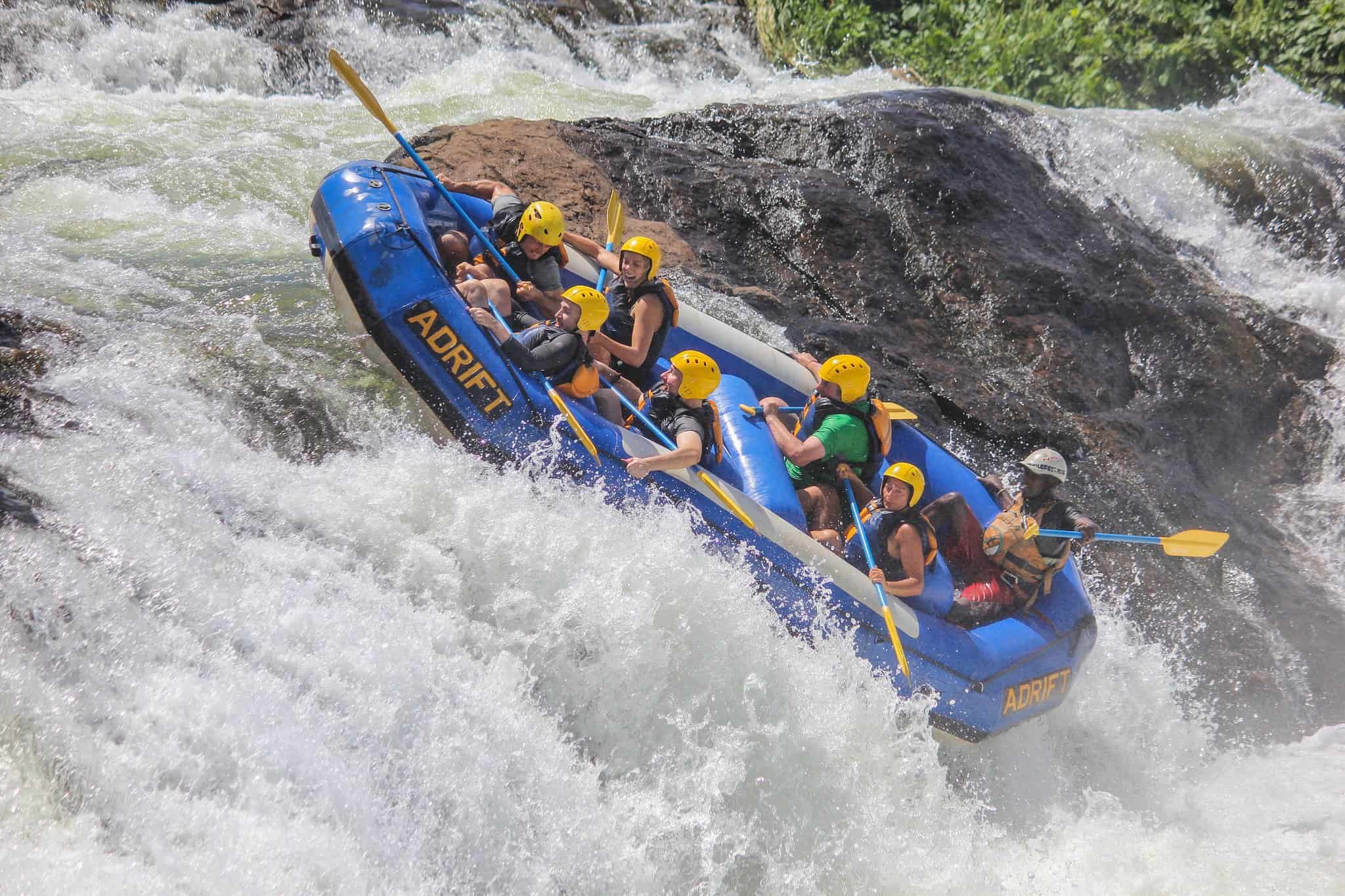 Whitewater rafting on the Nile River