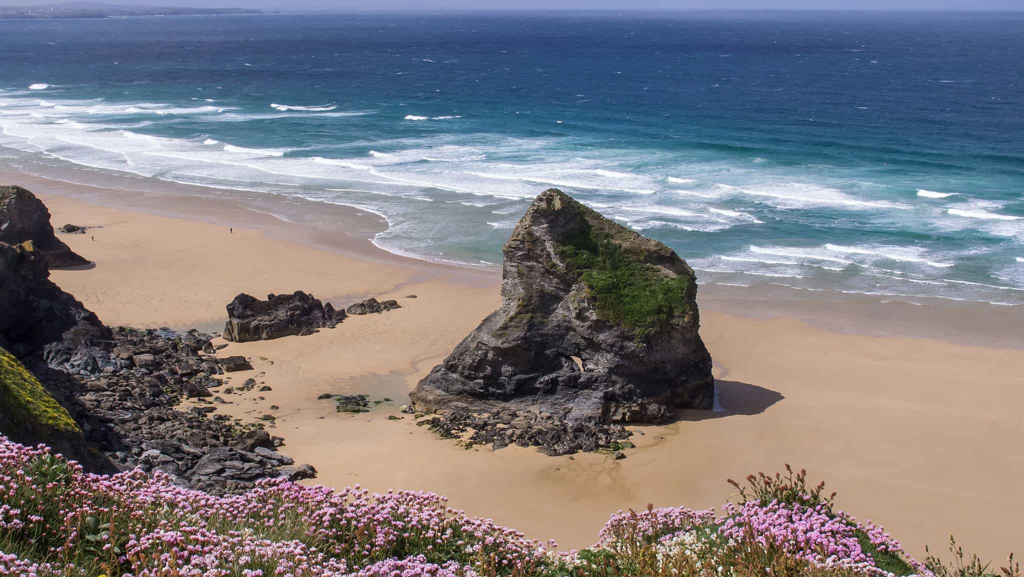 Bedruthen Steps in Cornwall