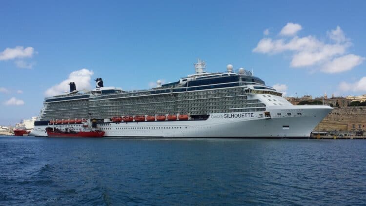 Celebrity Silhouette, a luxury cruise ship in Malta (photo: Steven Straiton).