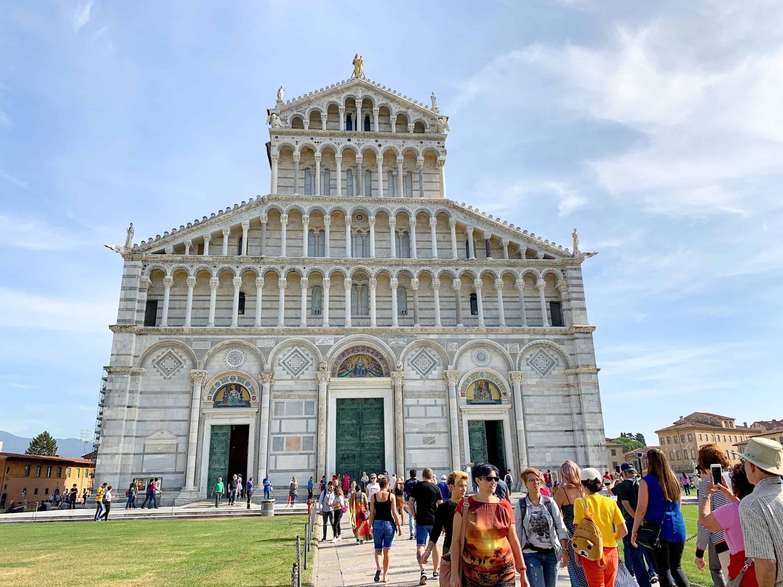 The facade of Pisa Cathedral