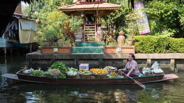 Floating market in Bangkok