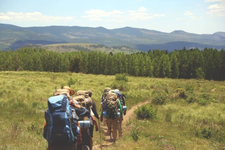 Backcountry trekkers