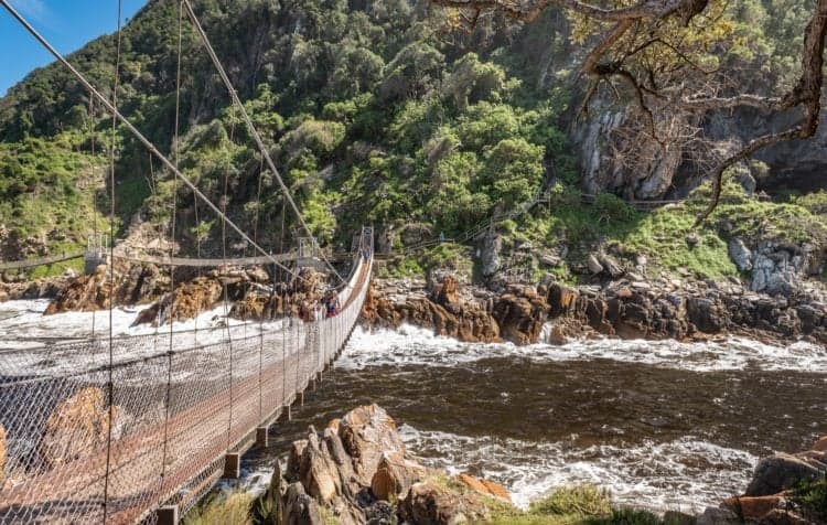 Suspension bridge in Storms River (photo: Andreas Gollner, Pixabay)