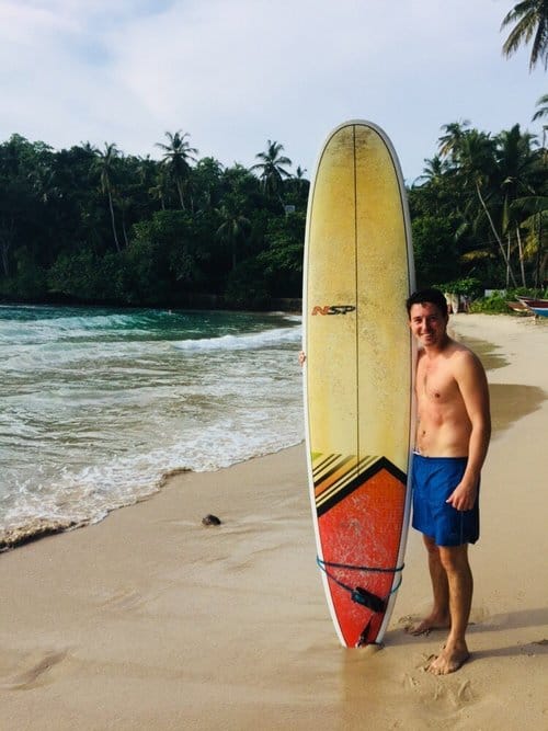 This is a massive longboard rather than me being a pint-sized person