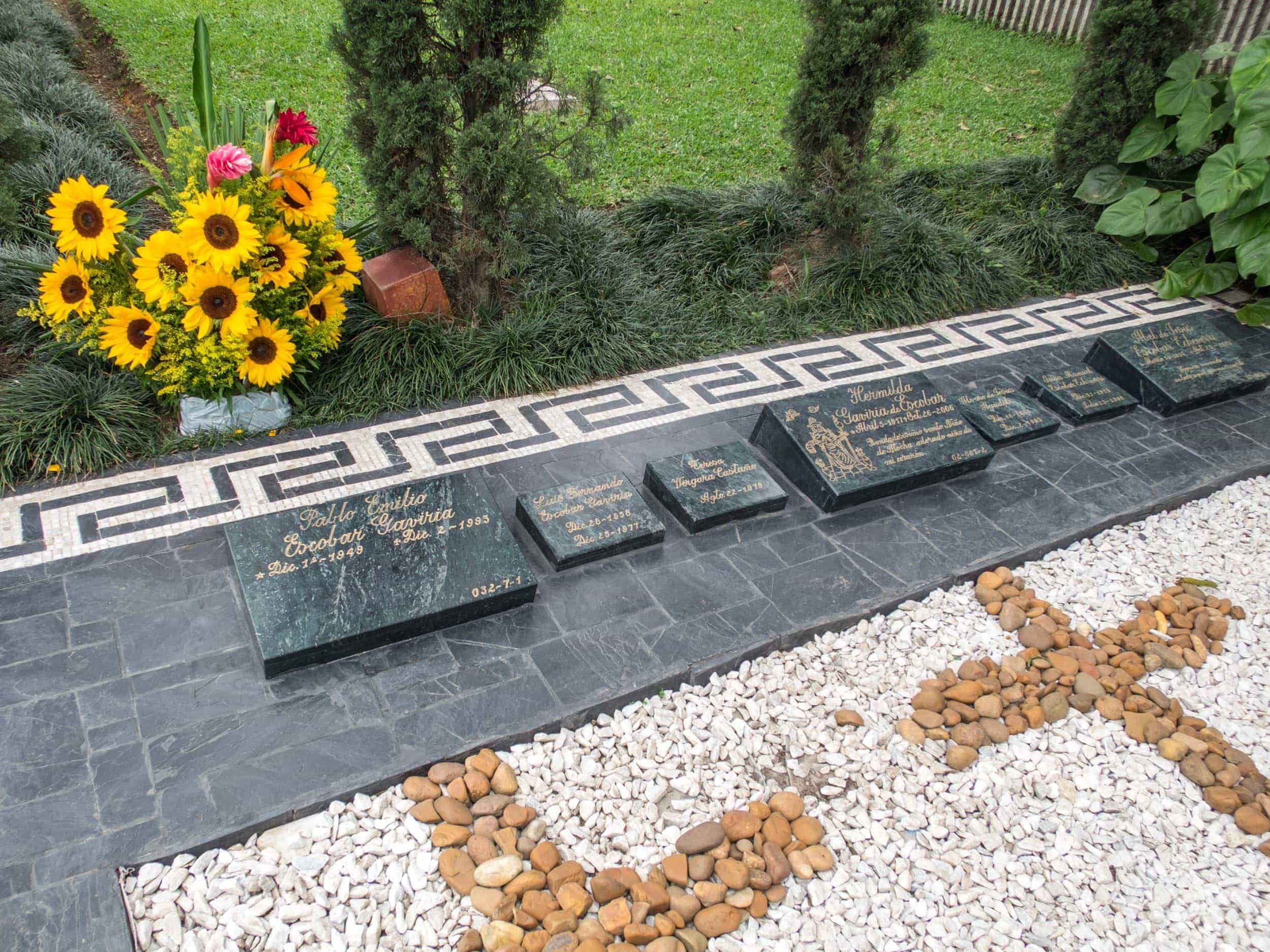Pablo Escobar's family grave.