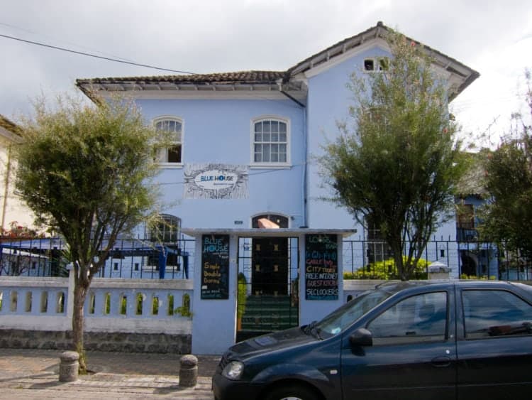 The Blue House in La Mariscal