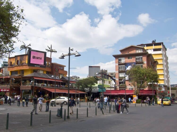 Plaza Foch is the epicenter of nightlife in Quito