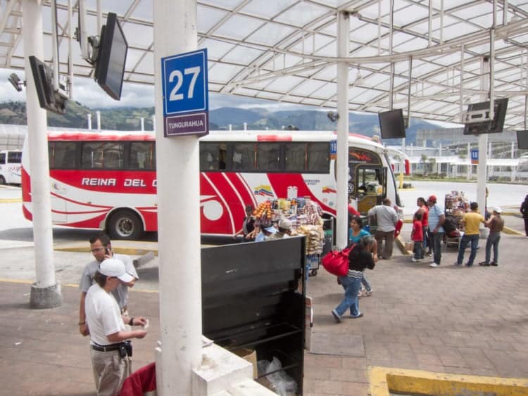 The modern, Terminal Quitumbe in the South of Quito