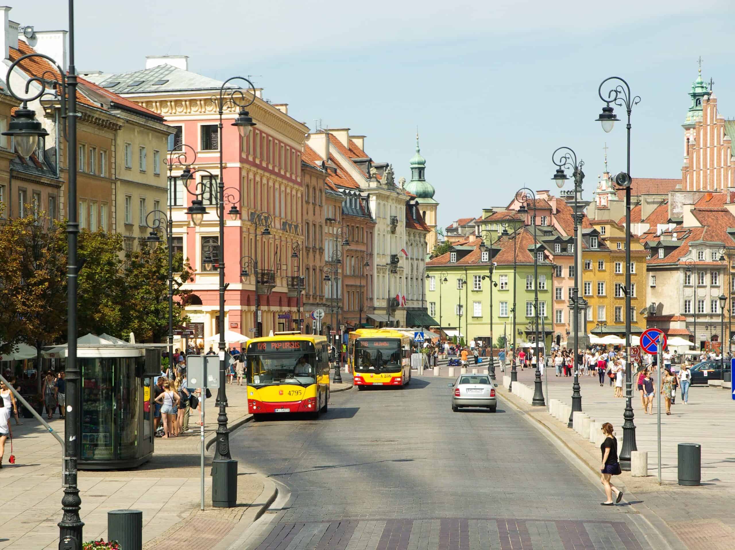 Buses in Warsaw, Poland
