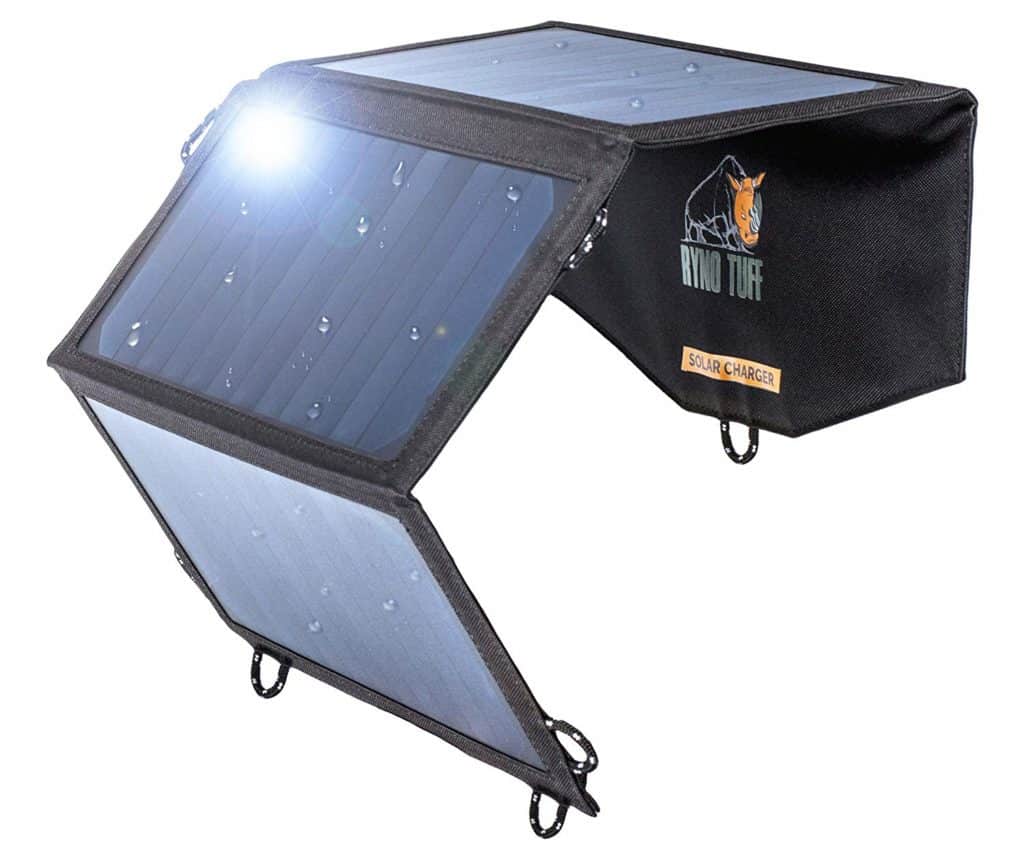 The Ryno solar charger is one of Adam's favorite travel essentials