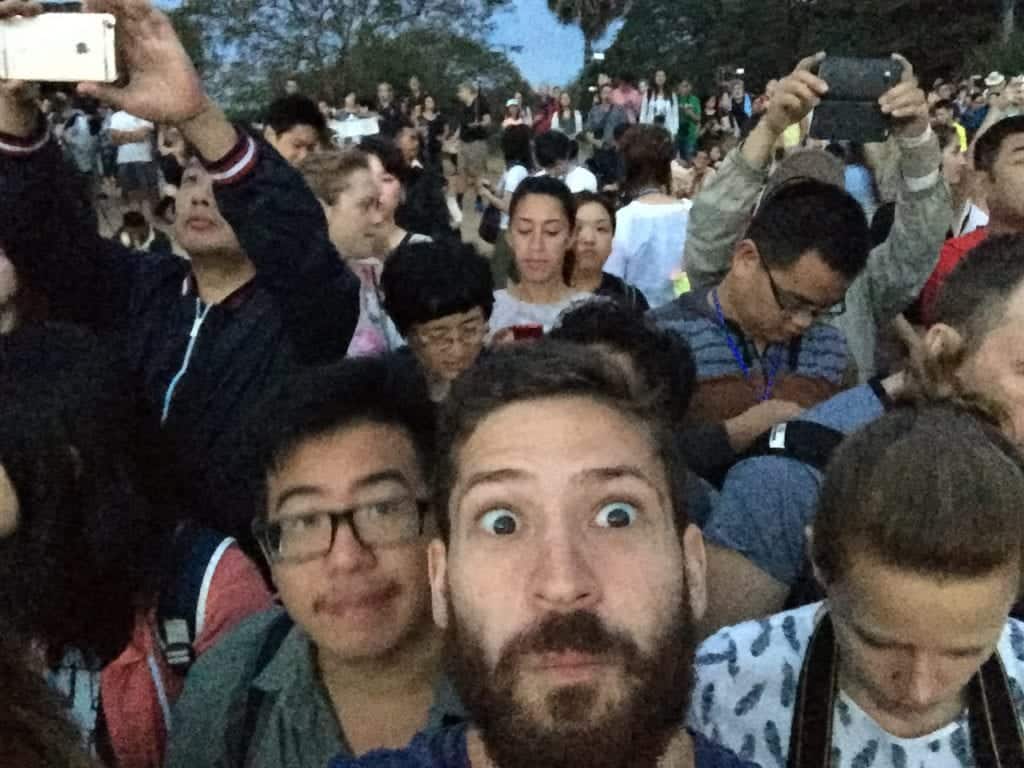 Crowds at Angkor Wat