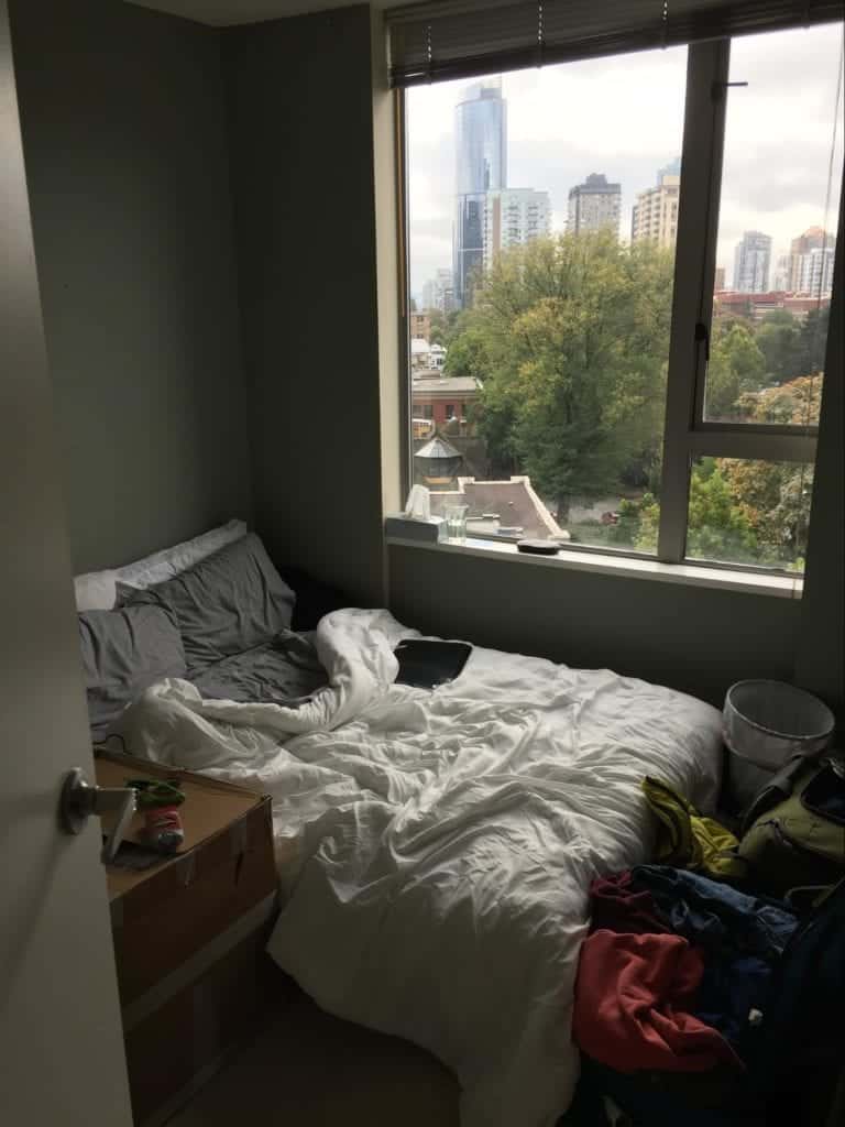 Messy bed