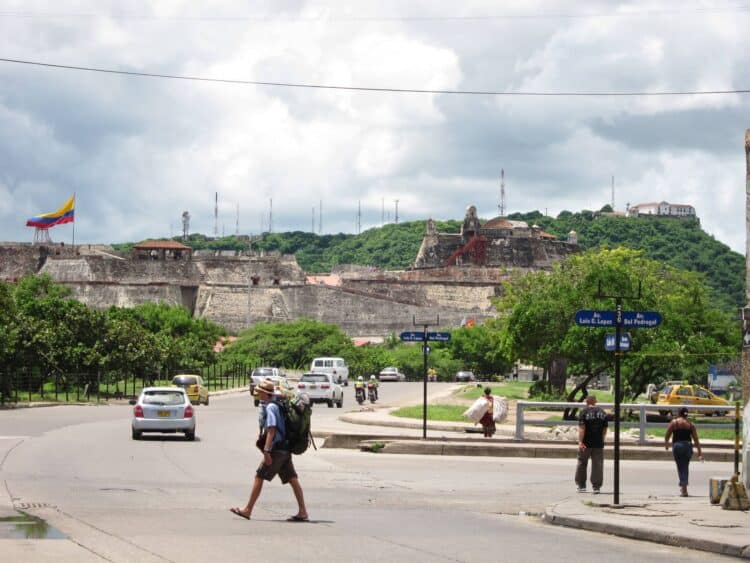 Castillo de San Felipe de Barajas in Cartagena, Colombia