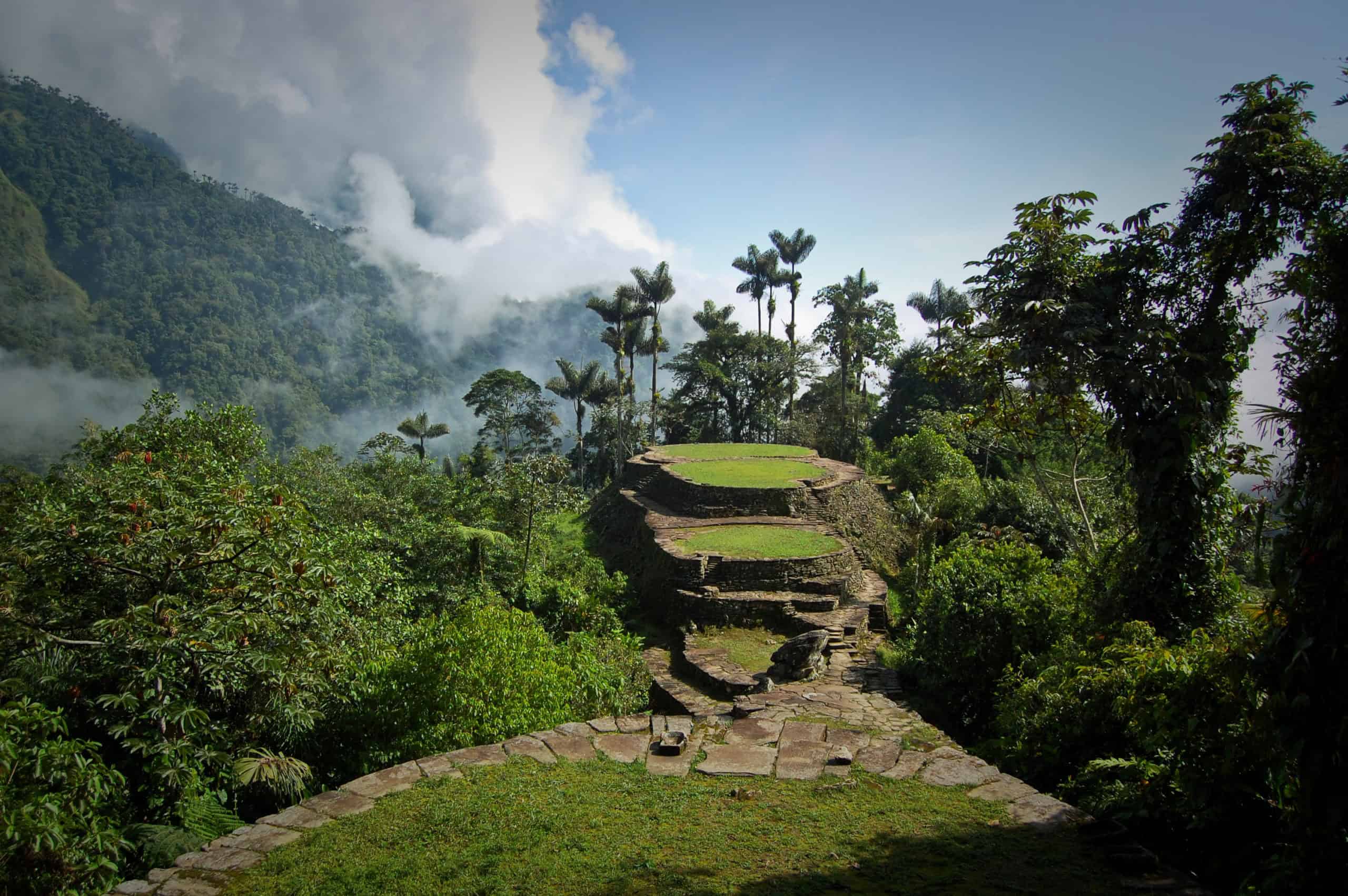 Ciudad Perdida, aka "The Lost City" requires a 3-4 day jungle hike to visit