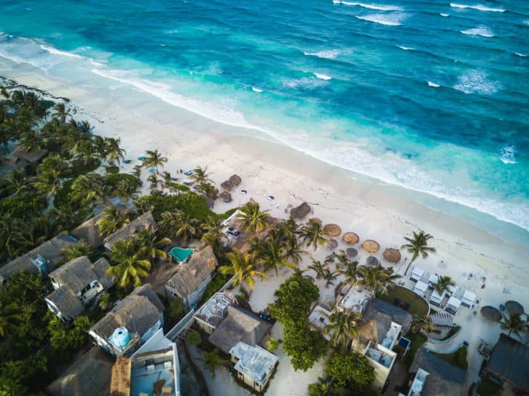 Beach in Tulum, Mexico (photo: Spencer Watson, Unsplash)