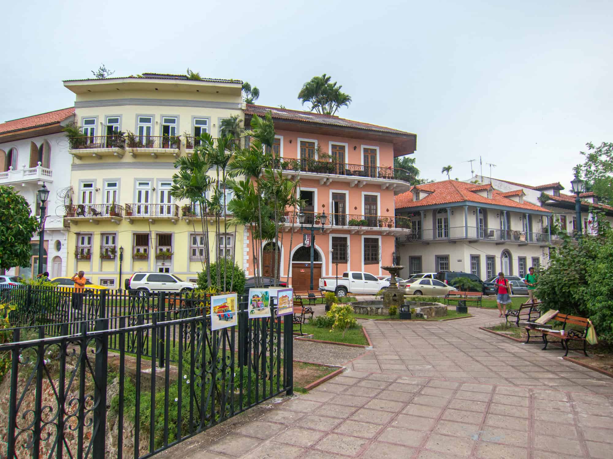 Restored buildings in Casco Viejo