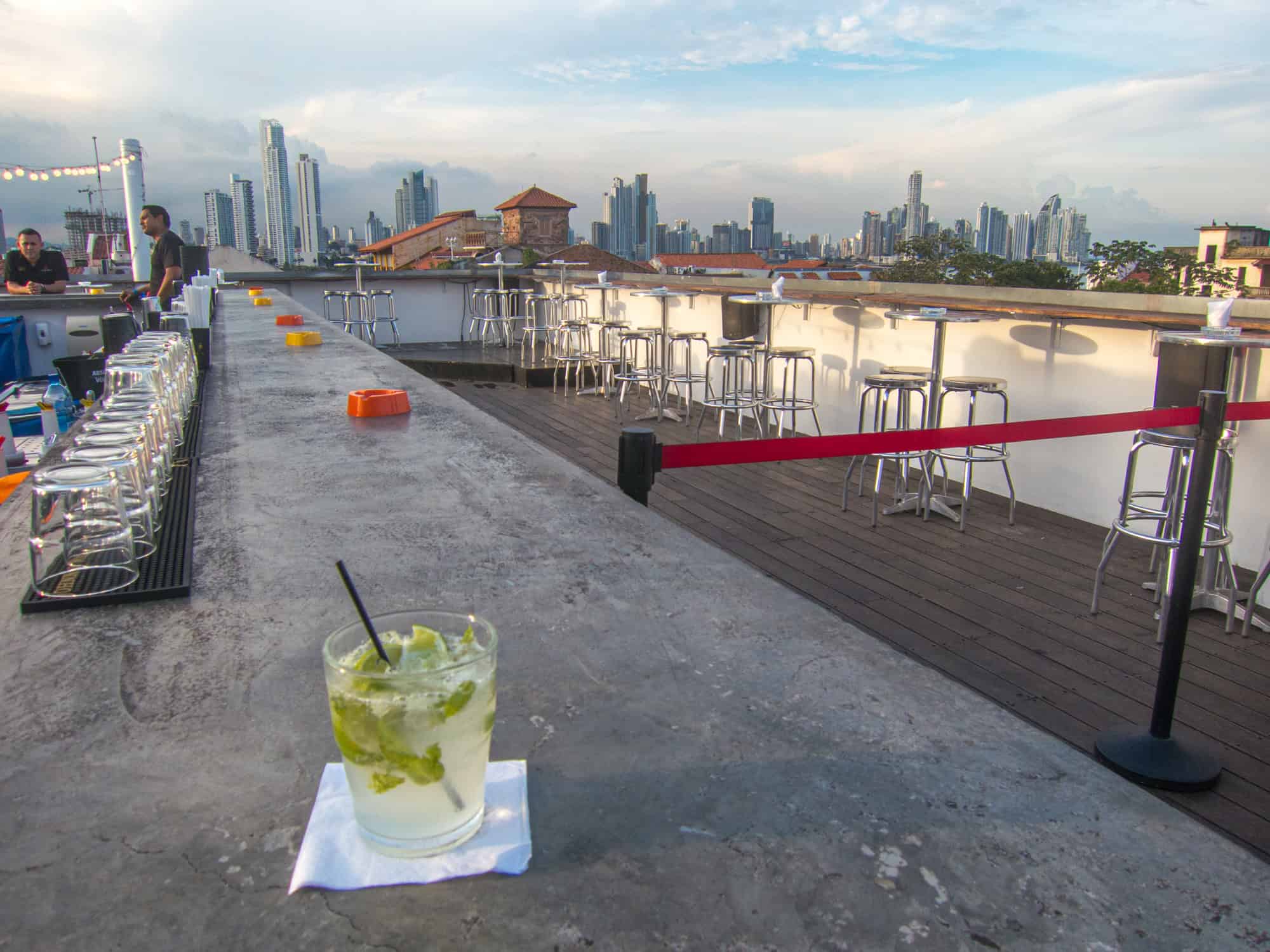 Tantalo rooftop bar in Casco Viejo