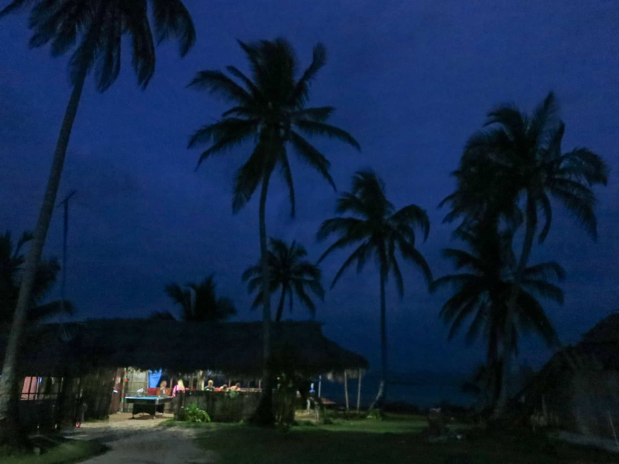 Dining hall on Kuanidup in San Blas, Panama