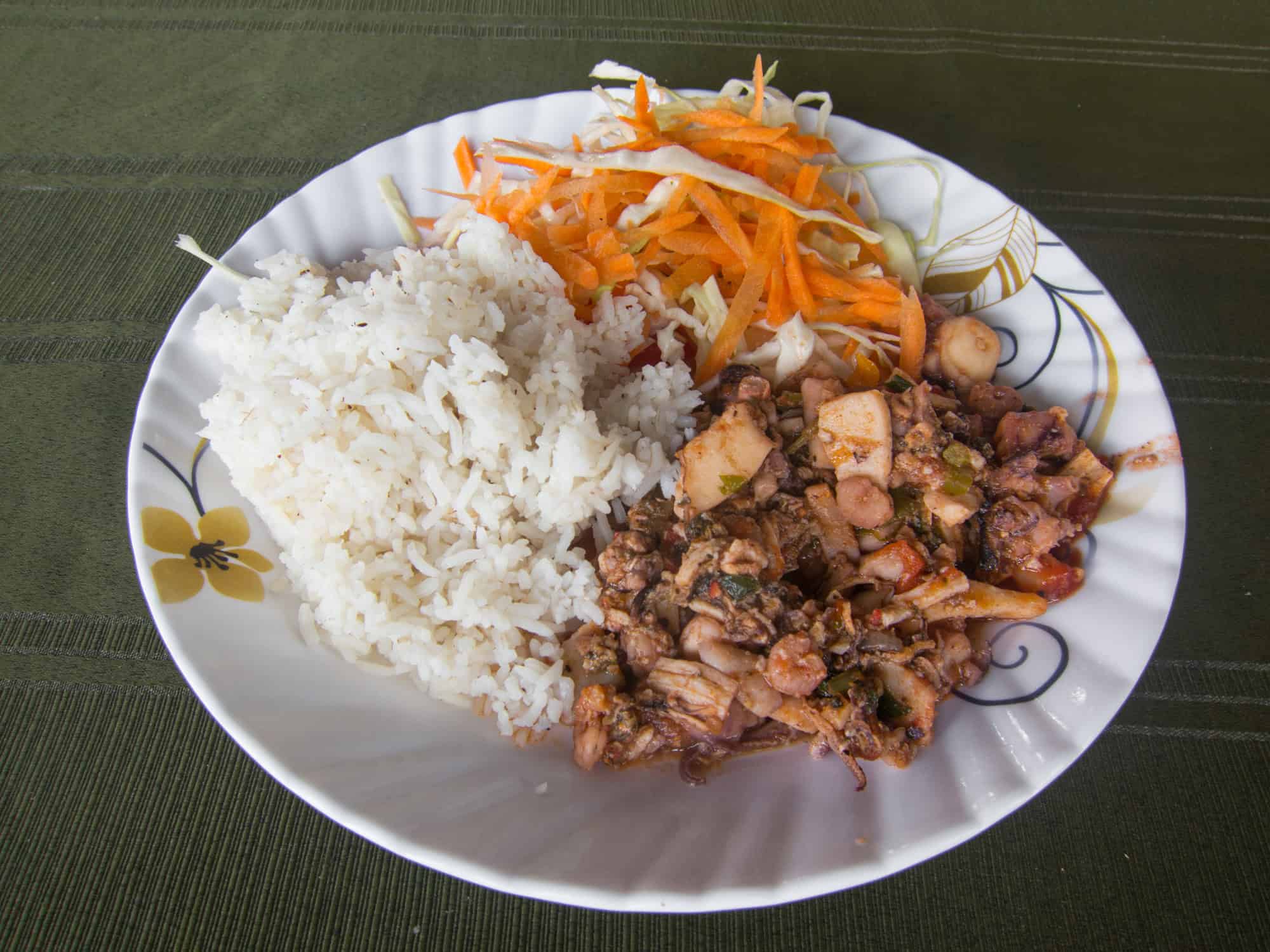 Seafood and rice