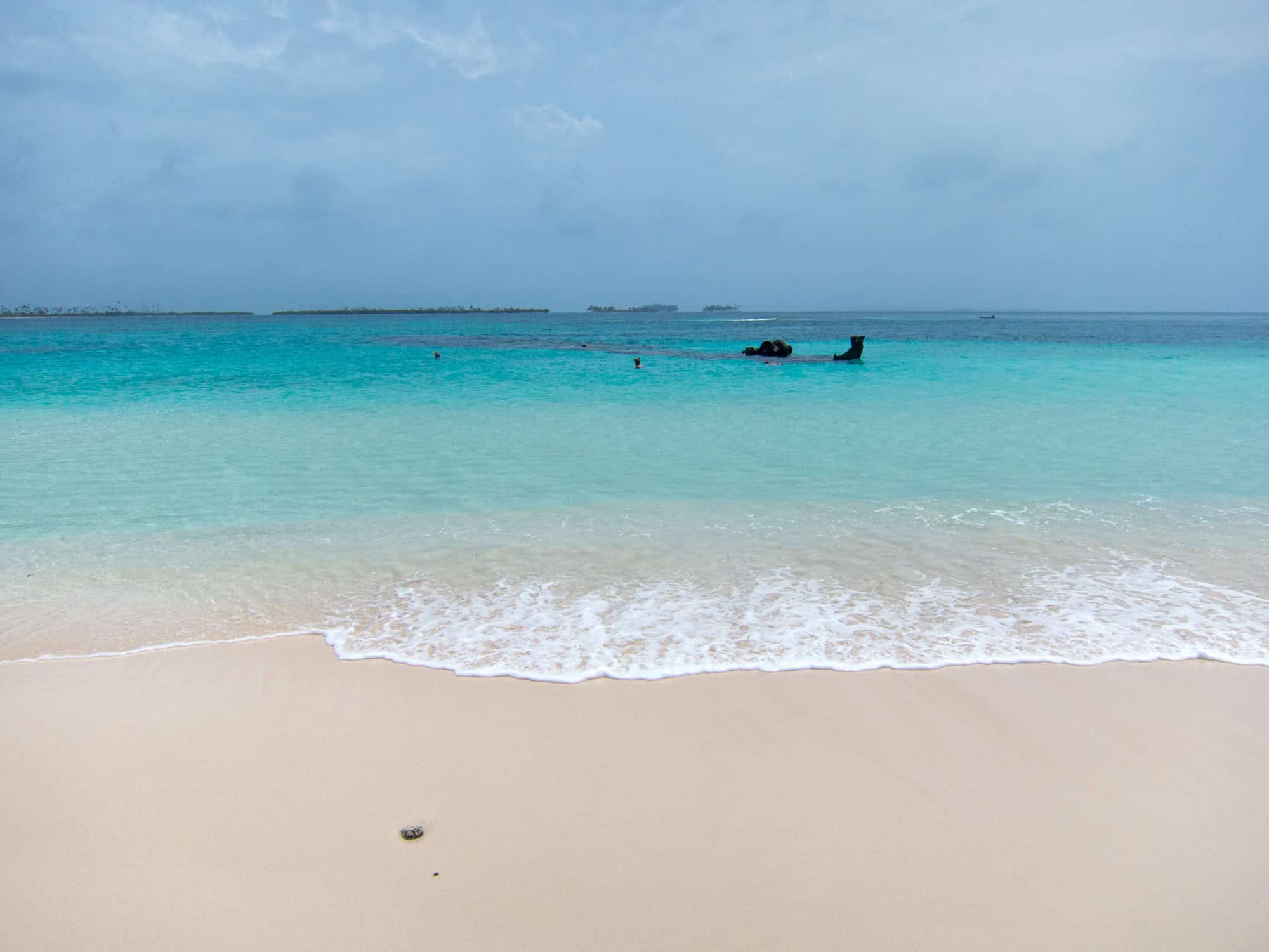 Snorkeling around a shipwreck