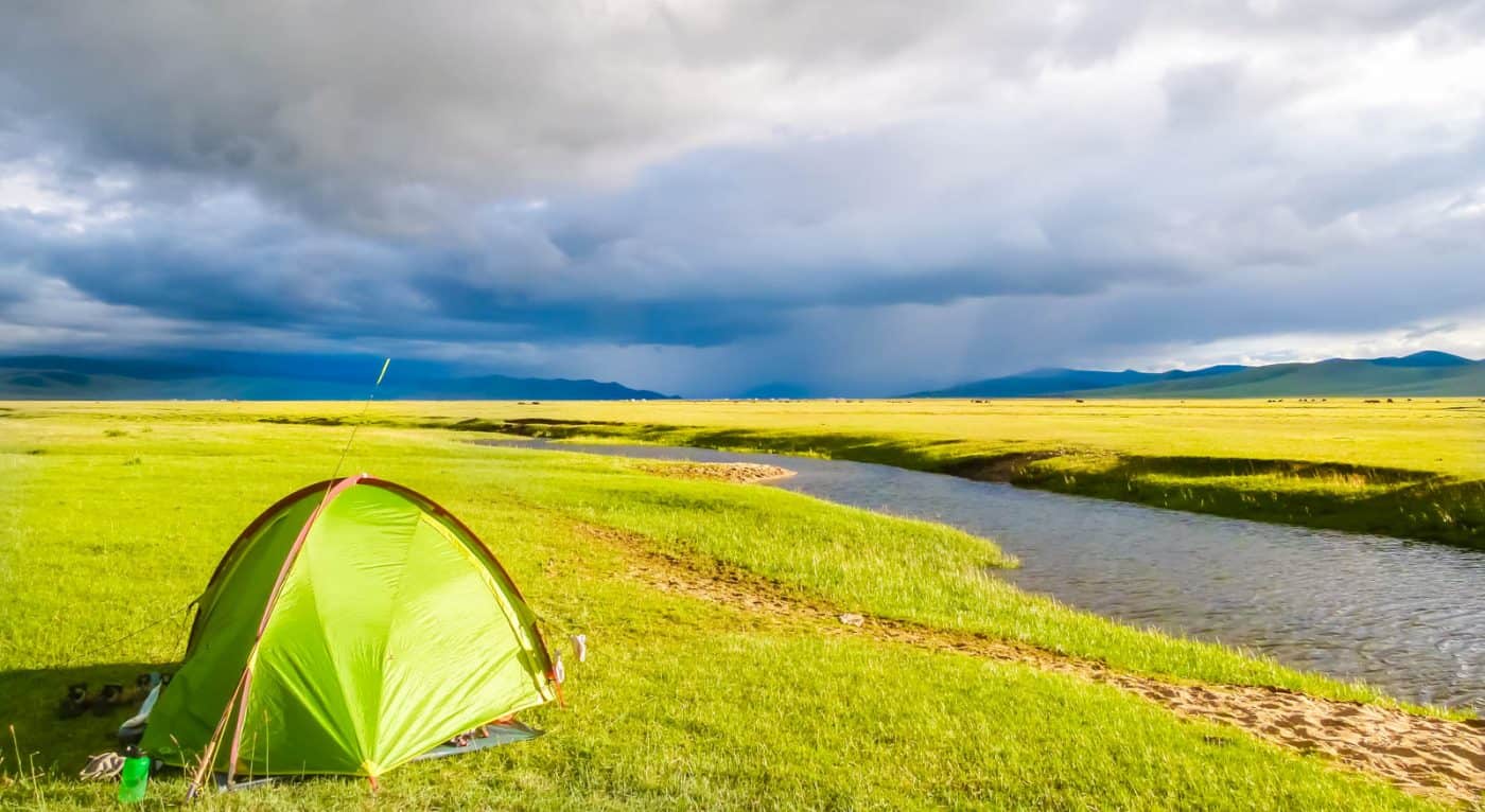 Storm clouds while hiking in Mongolia.