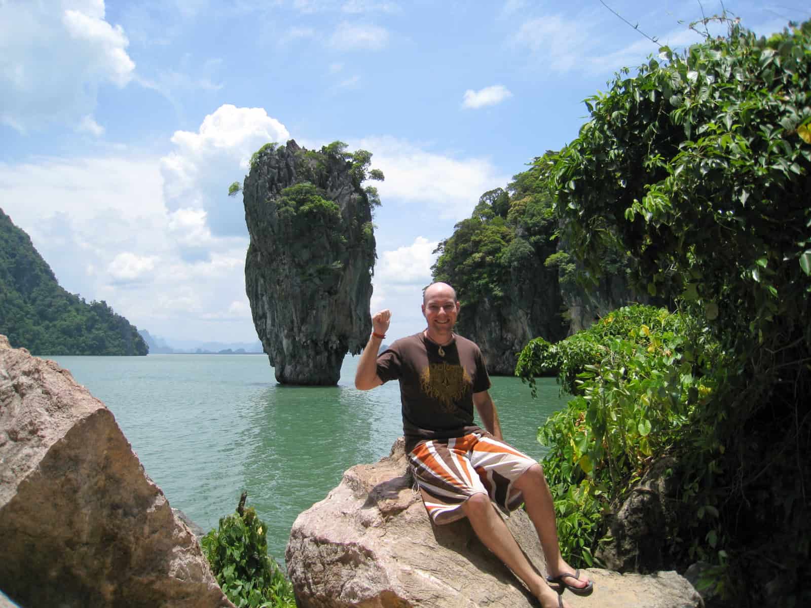 James Bond Island Visiting Ko Ta Pu, aka James Bond Island, in Thailand