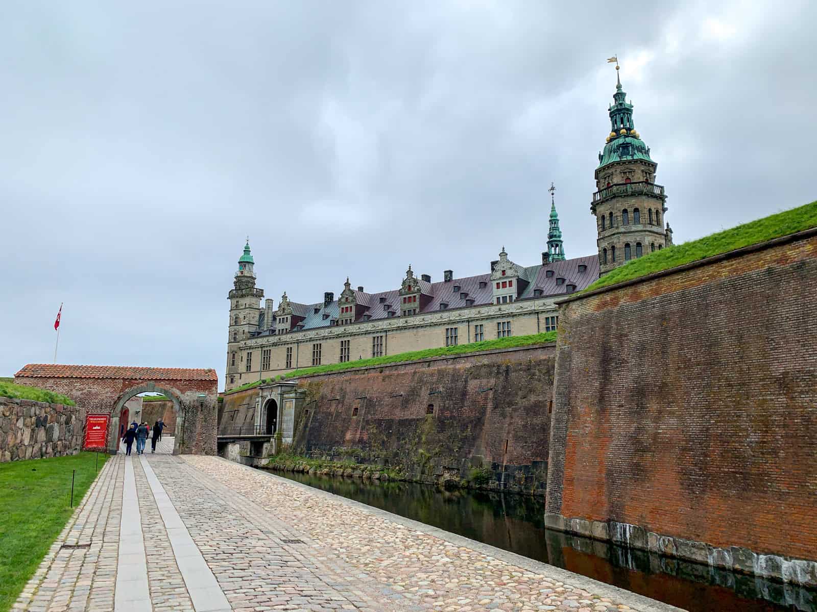 Entrance to Kronborg Castle in northern Denmark