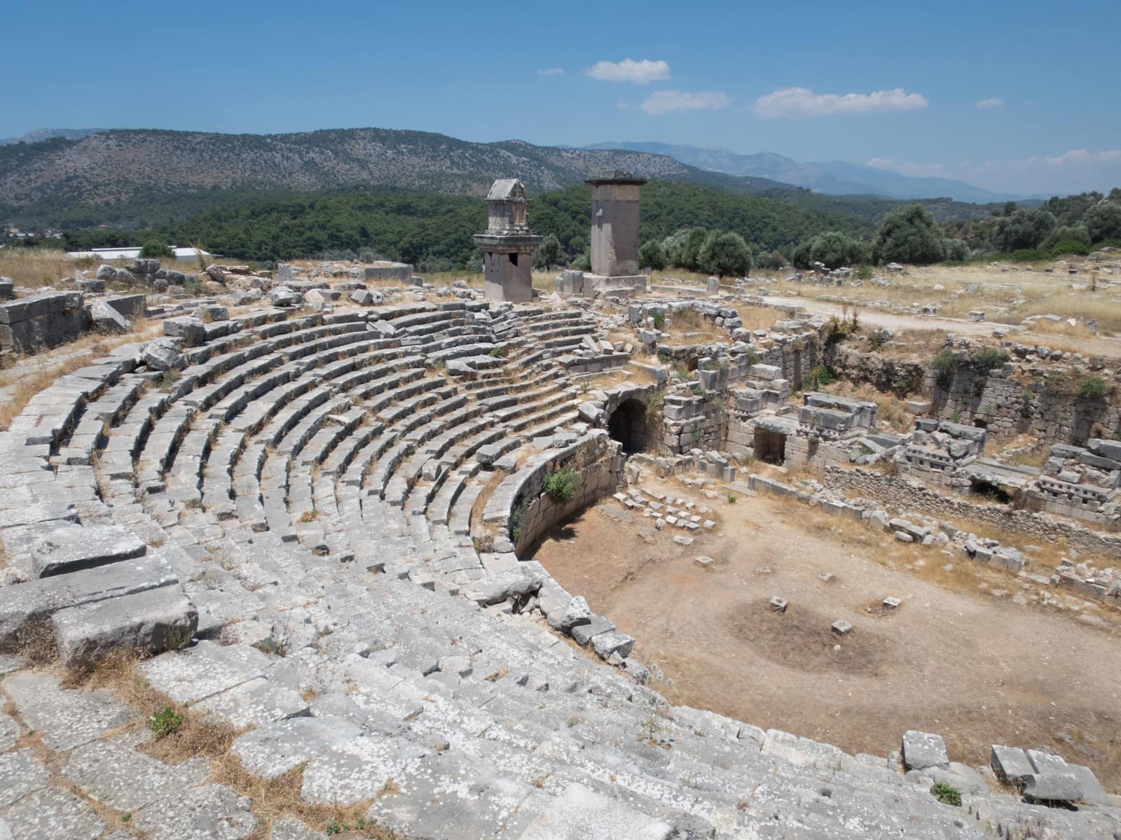 Xanthos amphitheater ruins