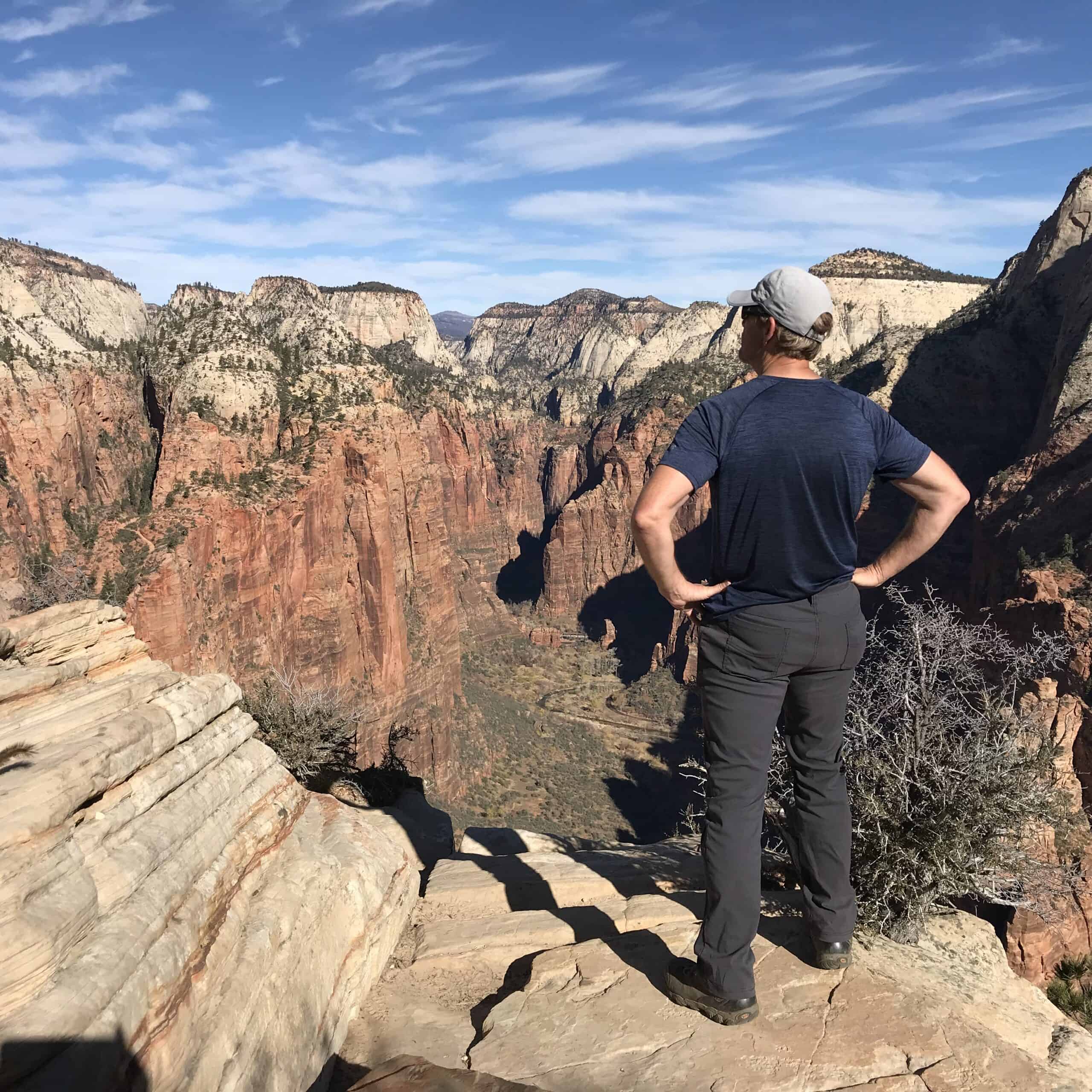 Angels Landing can be reached while hiking in Zion National Park.