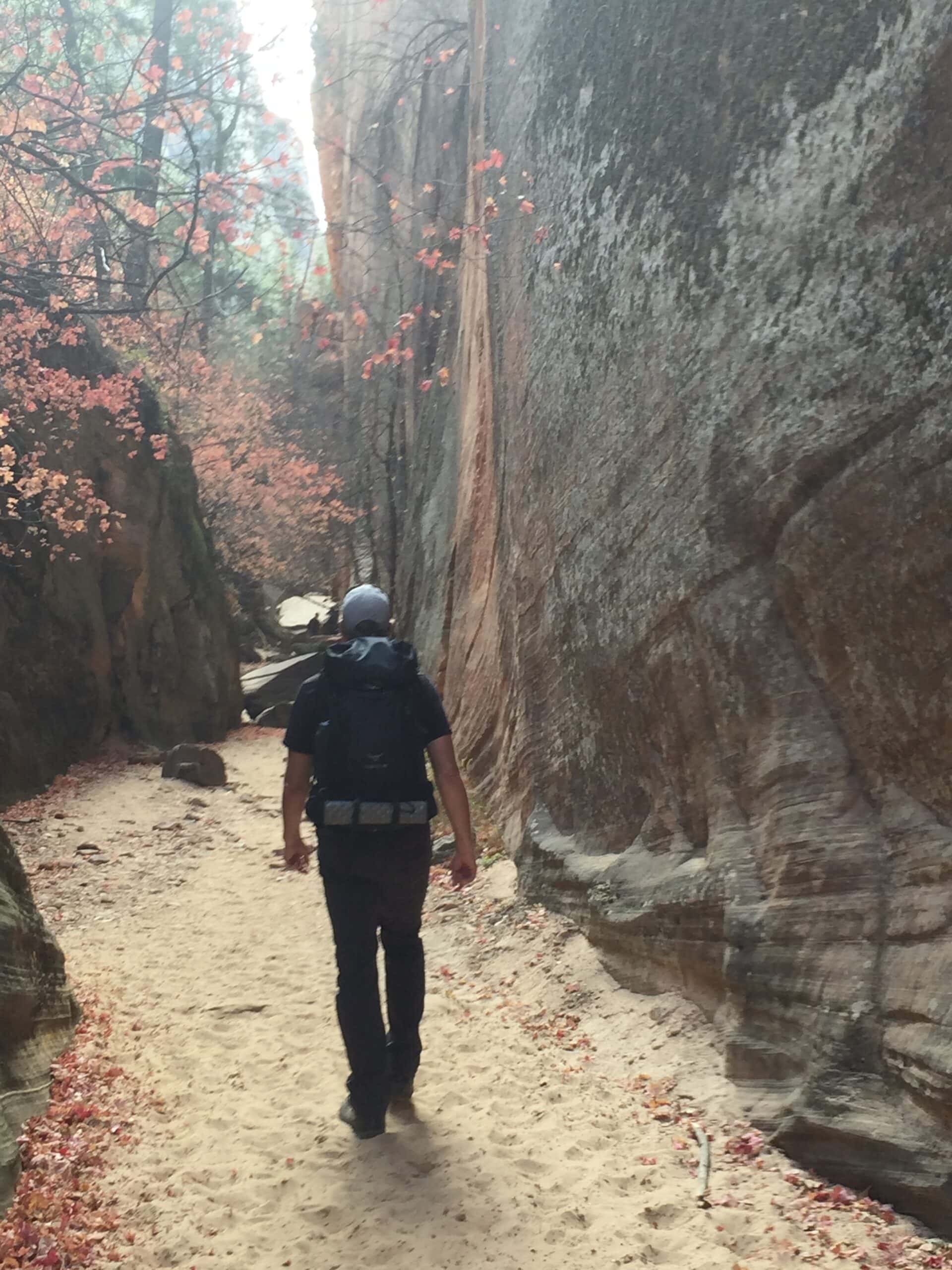 Hiking Zion's Hidden Canyon Trail.
