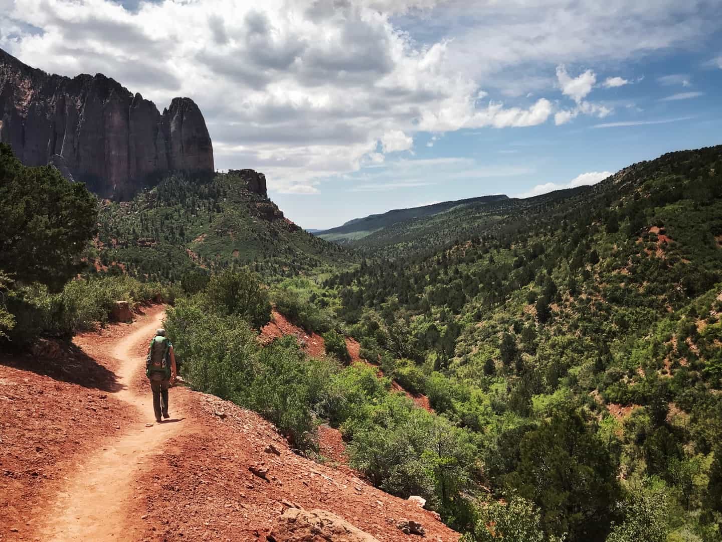 Hiking Kolob Canyon in Zion National Park.