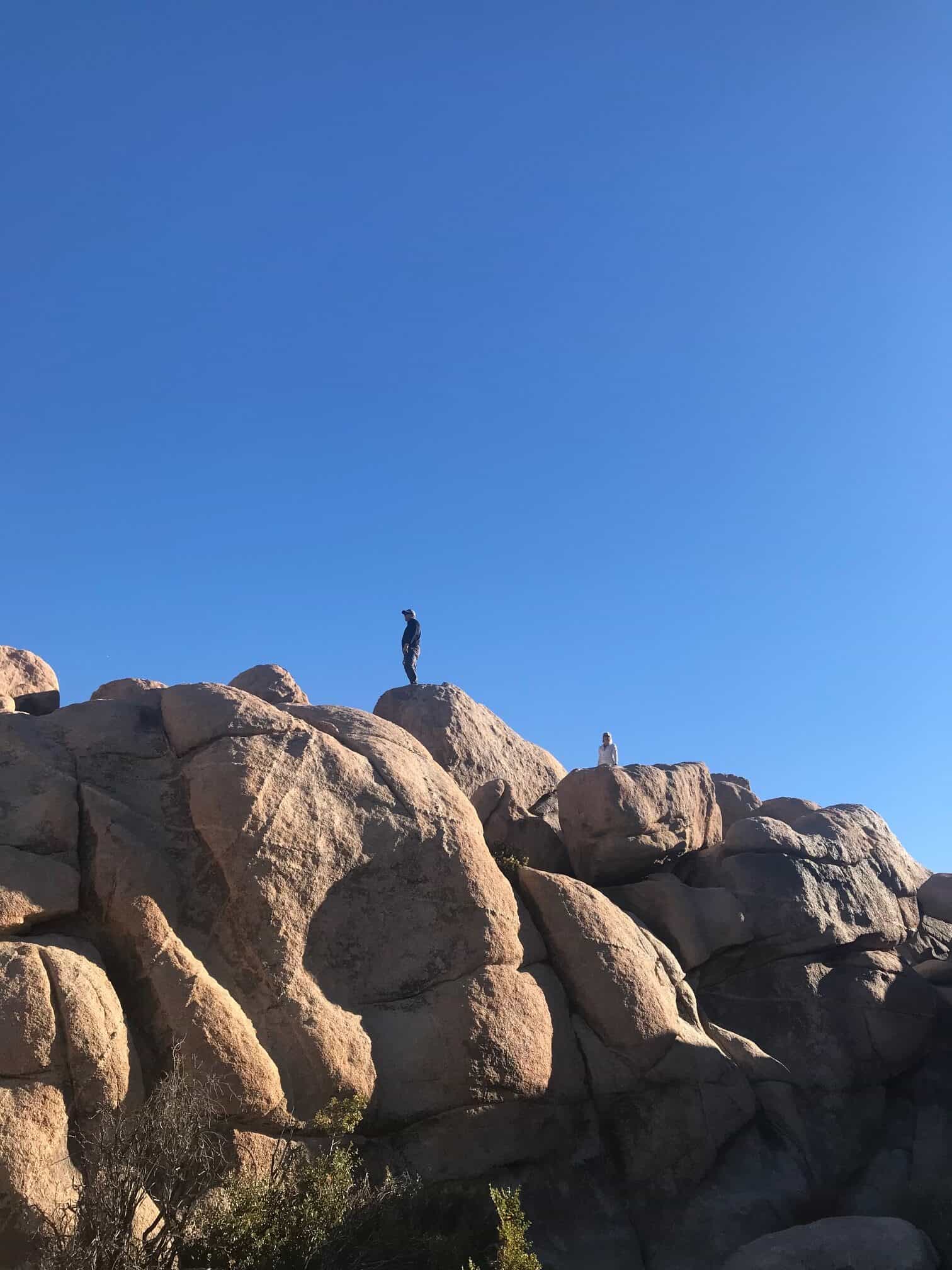 Climbing the rock jumbles