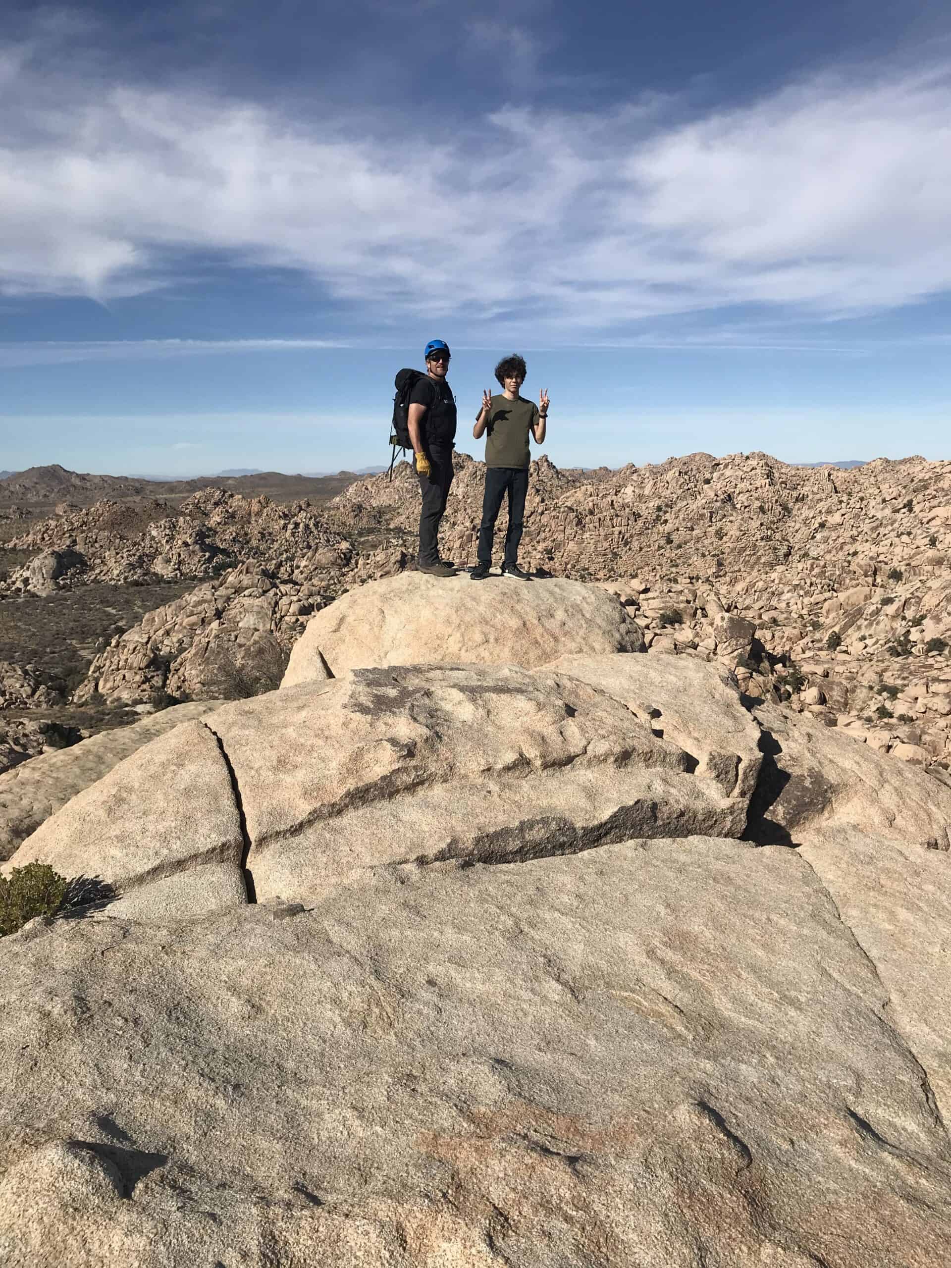 Me and my son Gunnar in Joshua Tree National Park