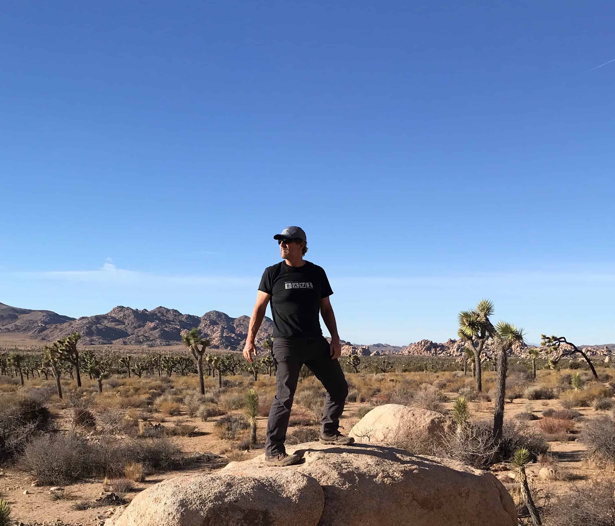 The author in the desert