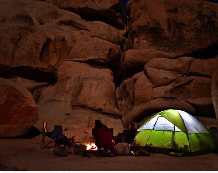 Campfires in designated campgrounds.