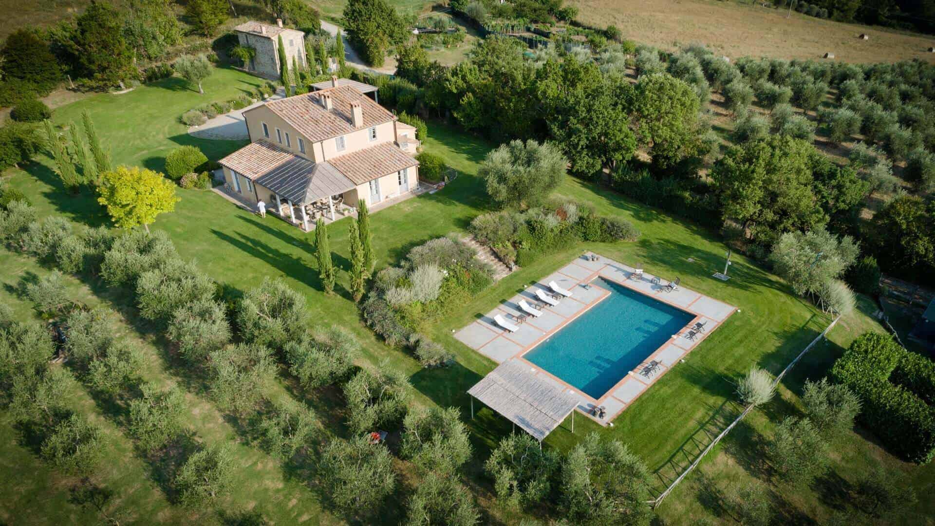 Villa Benedetta in San Casciano dei Bagni, Val d'Orcia, Tuscany
