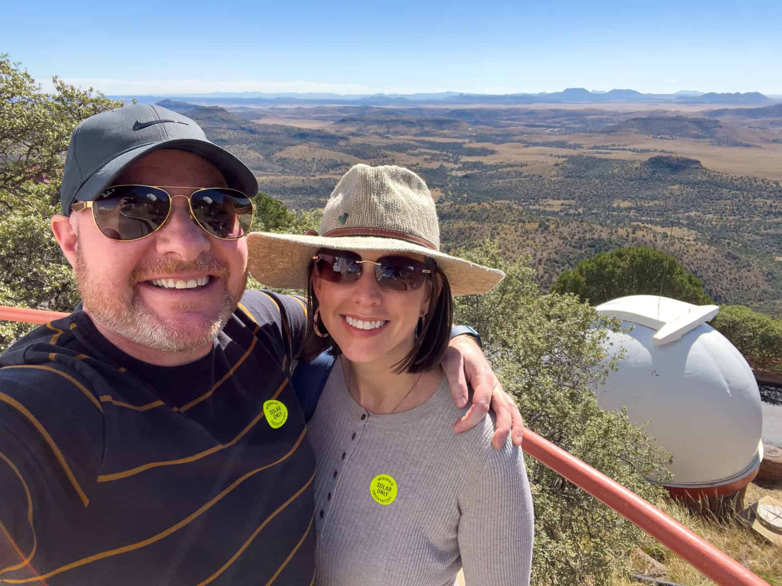 Dave and Kel at the McDonald Observatory atop Mt. Locke