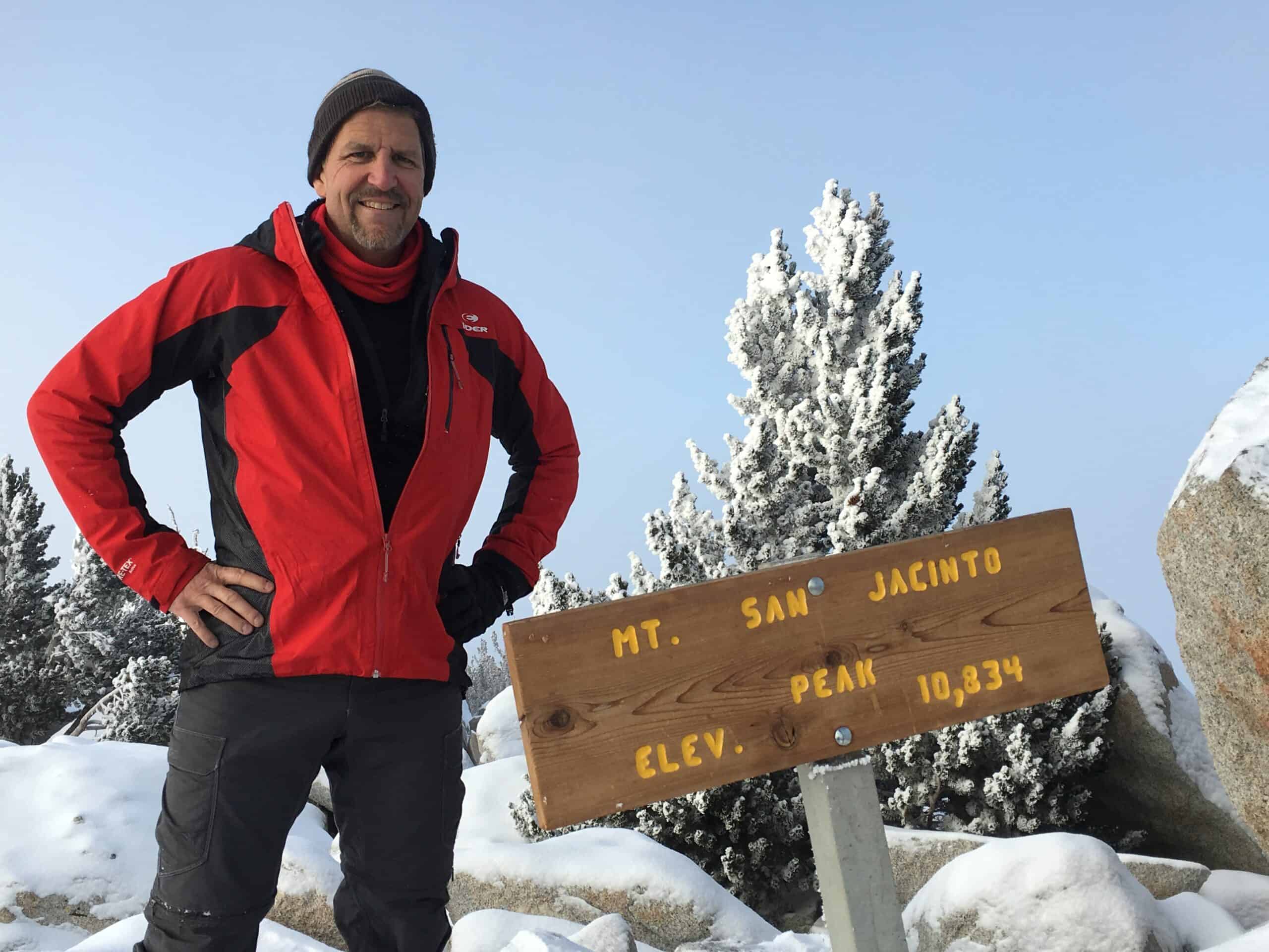 Dead tired and cold: 5 F (-15 C) at the peak
