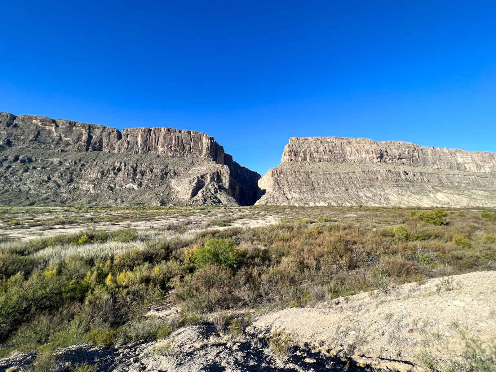 View of Santa Elena Canyon from the overlook