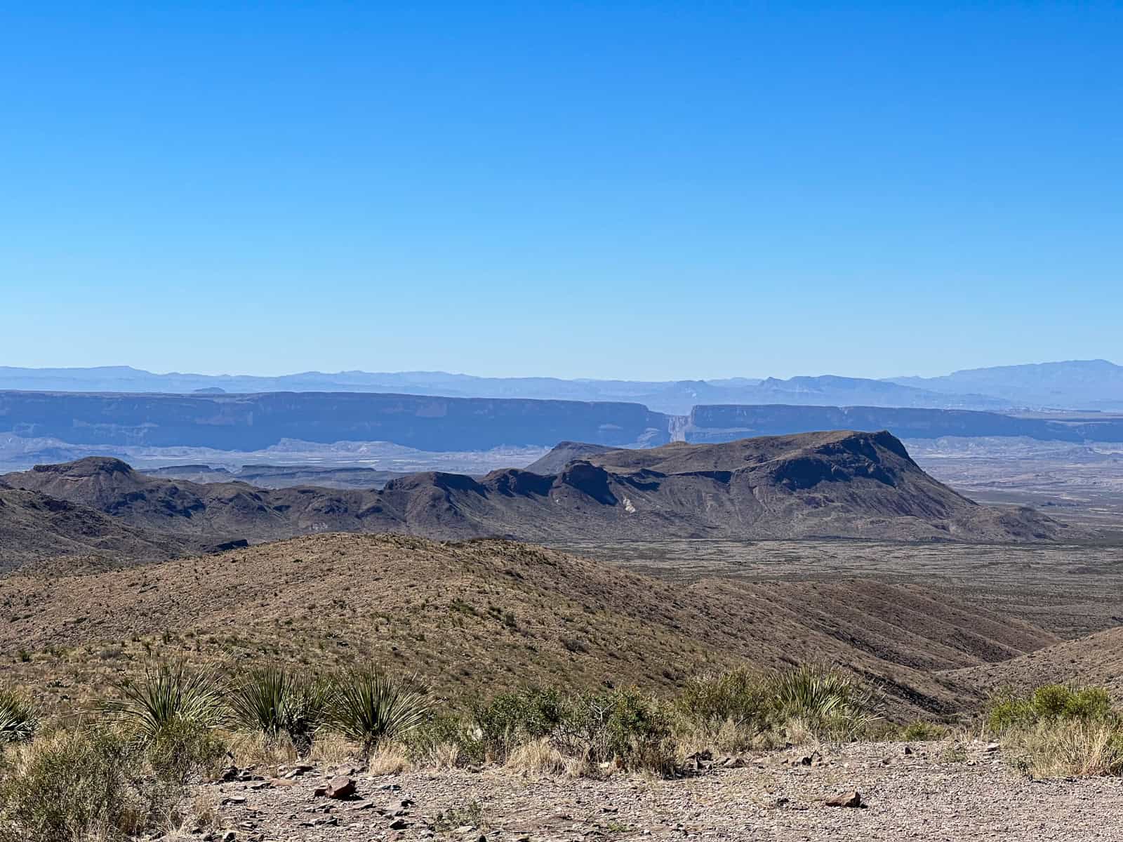 View of Santa Elena Canyon from Sotol Vista