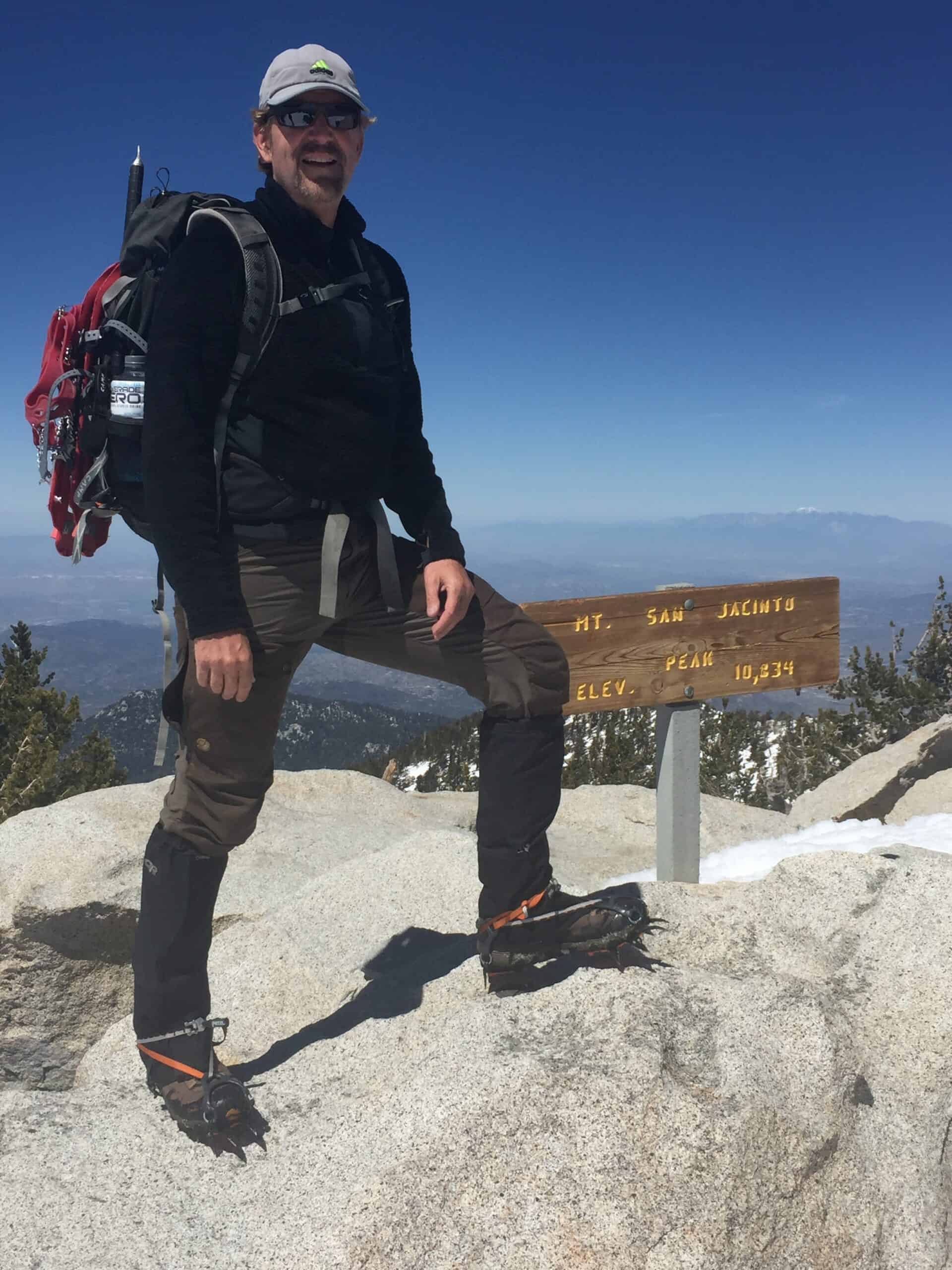 A sunny, but icy April ascent of Mount Saint Jacinto